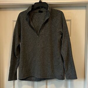 Eddie Bauer Women's Gray Zip-Up Top